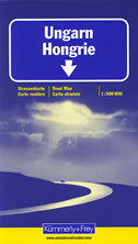 UNGARN / HONGRIE - strassenkarte / road map-0