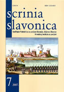 SCRINIA SLAVONICA svezak 7 - Godišnjak Podružnice za povijest Slavonije, Srijema i Baranje Hrvatskog instituta za povijest-0