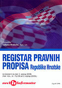 REGISTAR PRAVNIH PROPISA REPUBLIKE HRVATSKE (Nar. nov., br., 75/08 od 1. srpnja 2008)-0