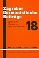 ZAGREBER GERMANISTISCHE BEITRAEGE-0 ZAGREBER GERMANISTISCHE BEITRAEGE-0