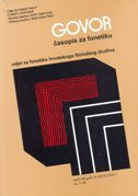 GOVOR - Časopis za fonetiku 1/2014-0 GOVOR - Časopis za fonetiku 1/2014-0