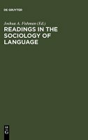 Readings in the Sociology of Language (USED)-0 Readings in the Sociology of Language (USED)-0