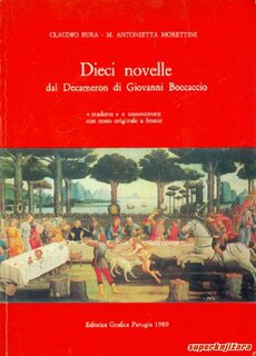 DIECI NOVELLE DAL DECAMERON DI GIOVANNI BOCCACCIO  - tradotte e commentate con testo originale a fronte (tal.)-0