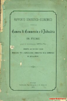 RAPPORTO STATISTICO-ECONOMICO DELLA CAMERA DI COMMERCIO E D INDUSTRIA IN FIUME PER IL TRIENNIO 1872-73-0