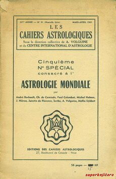 LES CAHIERS ASTROLOGIQUES - cinequieme No Special consacre a l astrologie mondiale (franc.)-0