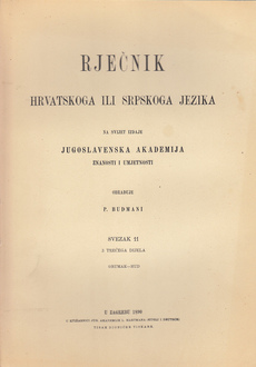 RJEČNIK HRVATSKOGA ILI SRPSKOGA JEZIKA - SVEZAK 11-0
