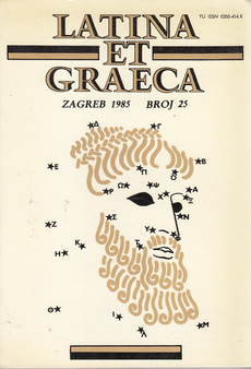 LATINA ET GRAECA 35/1985, PLAUT - TRGOVAC-0