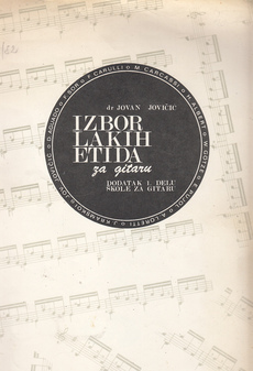 IZBOR LAKIH ETIDA za gitaru, dodatak 1. delu Škole za gitaru-0