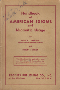 HANDBOOK OF AMERICAN IDIOMS AND IDIOMATIC USAGE-0