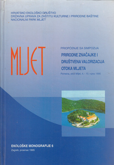 MLJET - Prirodne značajke i društvena valorizacija otoka Mljeta, priopćenje sa simpozija-0