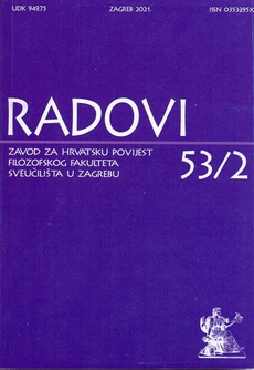 RADOVI ZAVODA ZA HRVATSKU POVIJEST FFZG-A 53/2-0 RADOVI ZAVODA ZA HRVATSKU POVIJEST FFZG-A 53/2-0