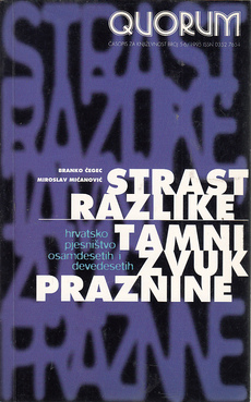 HRVATSKO PJESNIŠTVO OSAMDESETIH I DEVEDESETIH - QUORUM 5-6, 1995-0