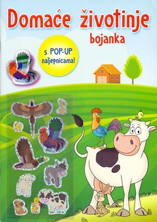 DOMAĆE ŽIVOTINJE - Bojanka s POP-UP naljepnicama-0 DOMAĆE ŽIVOTINJE - Bojanka s POP-UP naljepnicama-0
