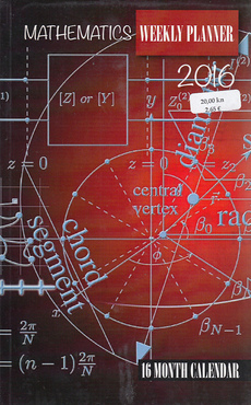 MATHEMATISC WEEKLY PLANNER 2016 16 MONTH CALENDAR-0