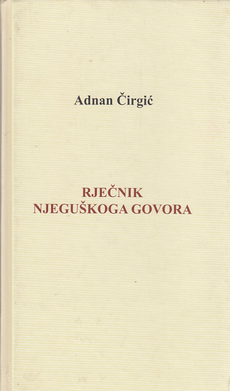 RJEČNIK NJEGUŠKOGA GOVORA-0