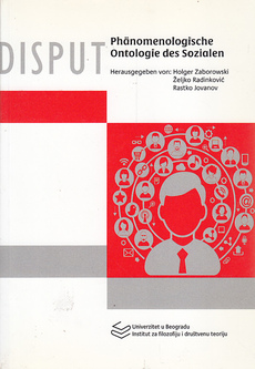 PHANOMENOLOGISCHE ONTOLOGIE DES SOZIALEN (njem.)-0