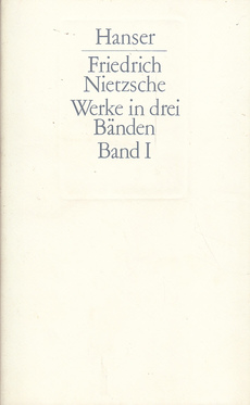 FRIDRICH NIETZSCHE - WERKE IN DREI BANDEN MIT INDEXBAND 1-4 (njem.)-0