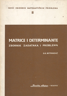 MATRICE I DETERMINANTE - zbornik zadataka i problema-0