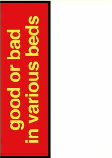 GOOD OR BAD IN VARIOUS BEDS (eng.)-0 GOOD OR BAD IN VARIOUS BEDS (eng.)-0