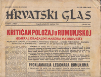HRVATSKI GLAS, dnevni list 1941. (1-195)-0