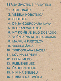 SERIJA ŽIVOTINJE PRIJATELJI - izbor 1-5-1