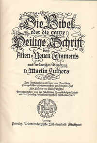 DIE BIBEL ODER GANZE HEILIGE SCHRIFT mit Bildern von Rudolf Schafer-2